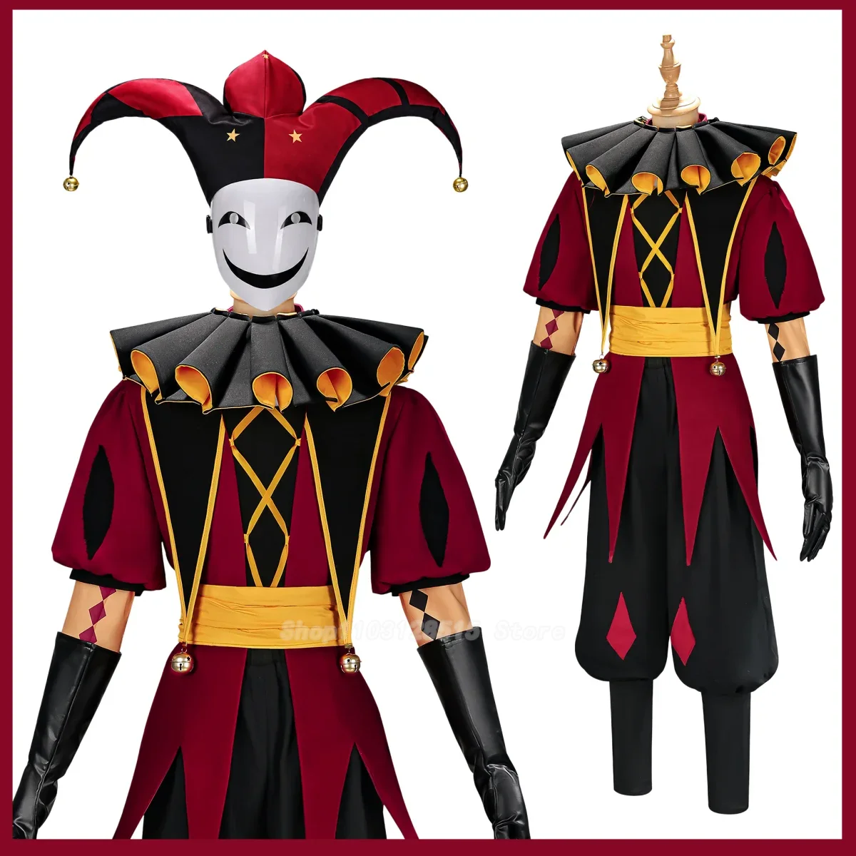 ชุดคอสเพลย์เกม Pierrot Harlequ - Women'S Red Accessories บทวิจารณ์และราคา