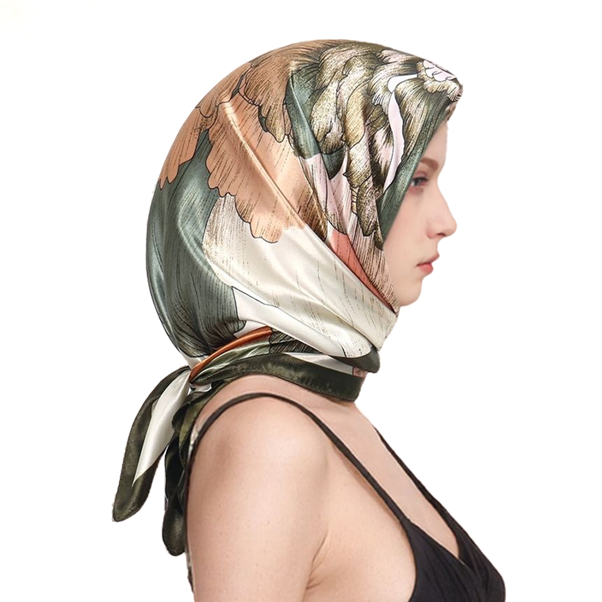 90*90 ซม.ซาตินผ้าไหมผ้าพันคอผู - Silk Scarf Square บทวิจารณ์และราคา