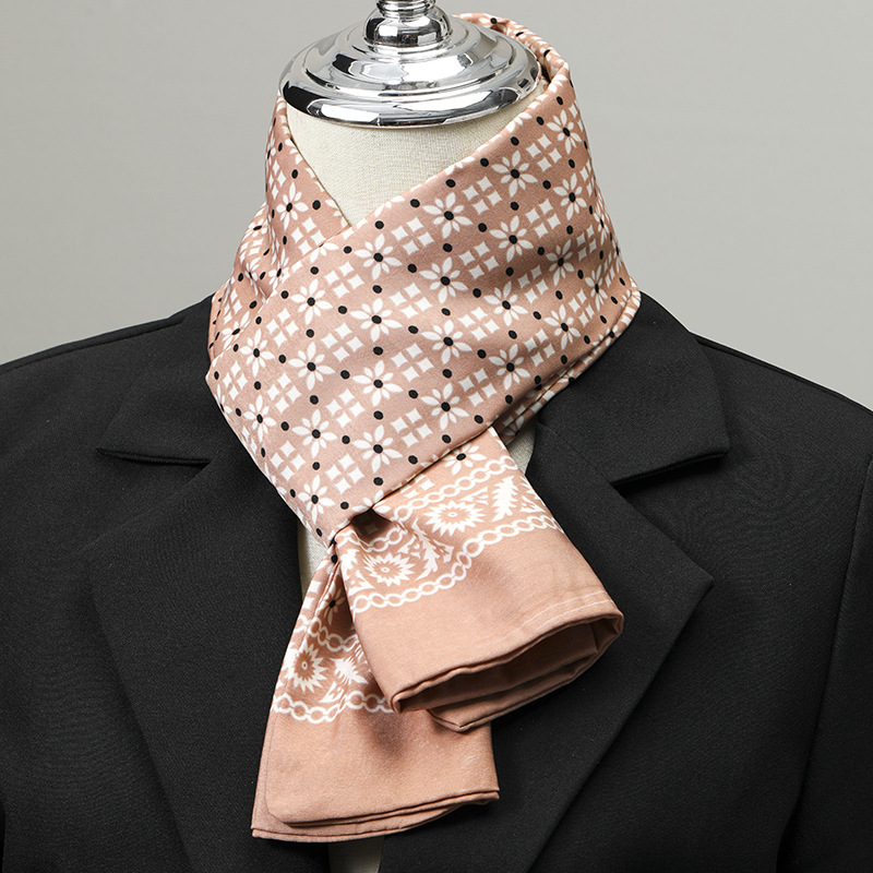 ผ้าพันคอผู้ชาย ผ้าไหมเทียม ผ้า - Silk Scarf Square บทวิจารณ์และราคา