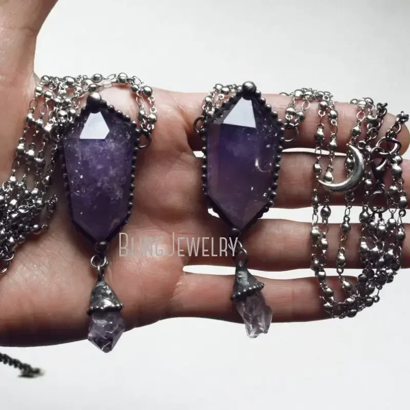 สร้อยคอคริสตัลอเมทิสต์ 10 ชิ้น - Women'S Emo Accessories บทวิจารณ์และราคา